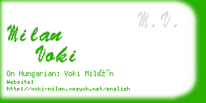milan voki business card